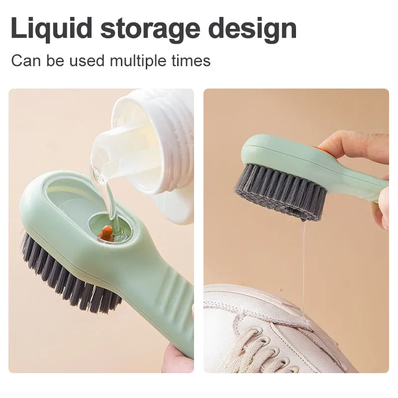 Multifunction Cleaning Brush Soft Bristled Liquid Shoe