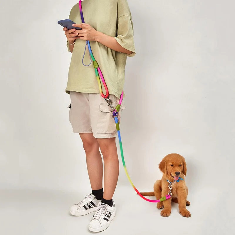 Reflective Nylon Dog Leashes Pet Dogs Chain Traction Rope