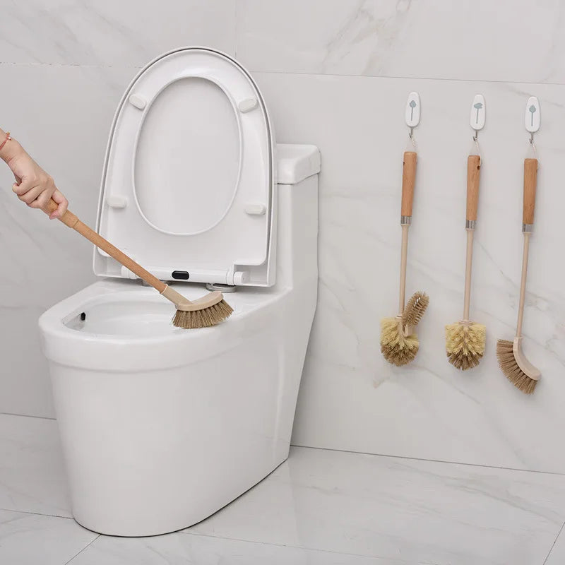 Wooden Long Handle Cleaning Toilet Brush Long Handle