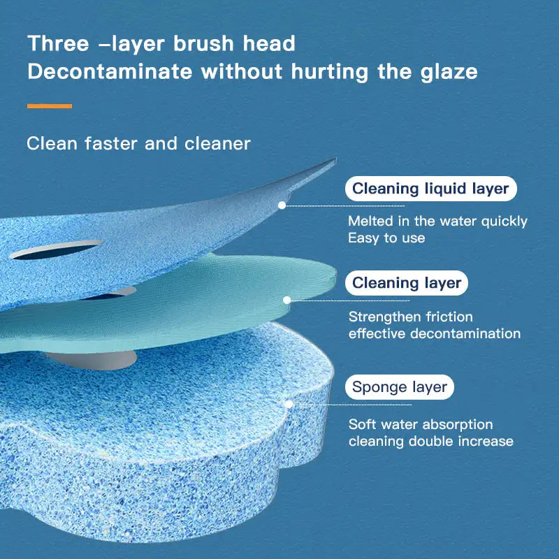 Disposable Toilet Cleaning System Toilet Brush Replacement